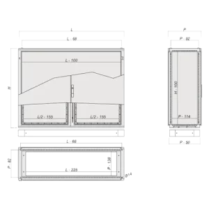 CAE kompakt fekvő elosztószekrények